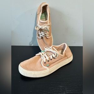 Satorisan Pink Suede Heisei Lace up Low Top Shoes EU 41 US 9.5